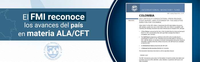 FMI reconoce los avances del país en materia ALA/CFT