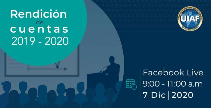Rendición de Cuentas UIAF 2019 2020