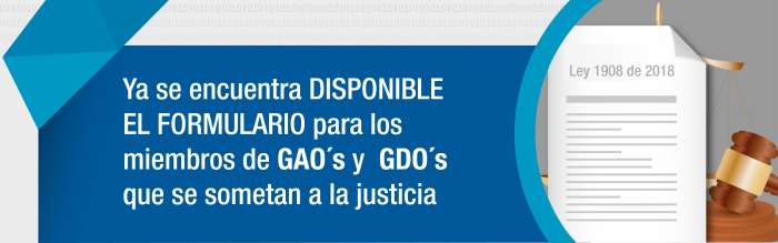 Formulario para los miembros de los GAO y GDO 