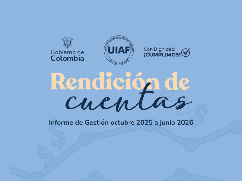 Rendición de cuentas UIAF