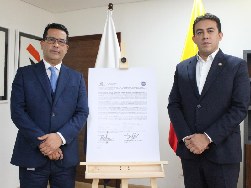 Registraduría Nacional y UIAF firman convenio para la vigilancia y prevención de ingreso de dineros ilícitos a las campañas electorales