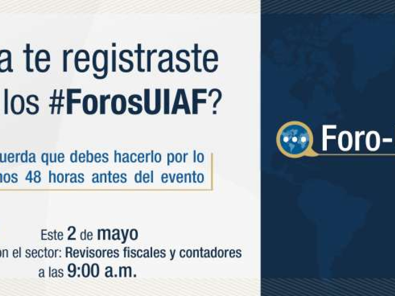 El 2 de mayo habrá Foro Virtual con Revisores Fiscales y Contadores