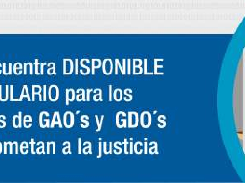 Ya se encuentra disponible el formulario para los miembros de los GAO y GDO que se sometan a la justicia mediante la Ley 1908 de 2018