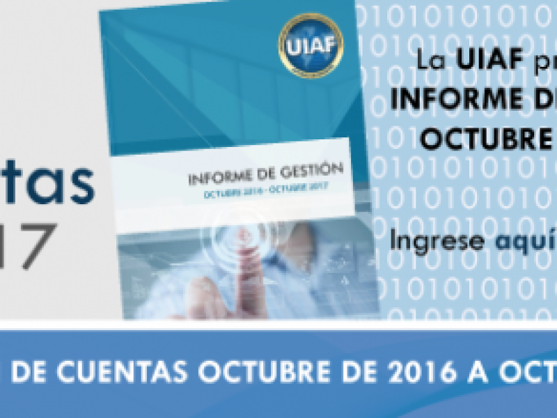 Rendición de Cuentas UIAF 2016 - 2017