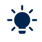 Icono de un bombillo